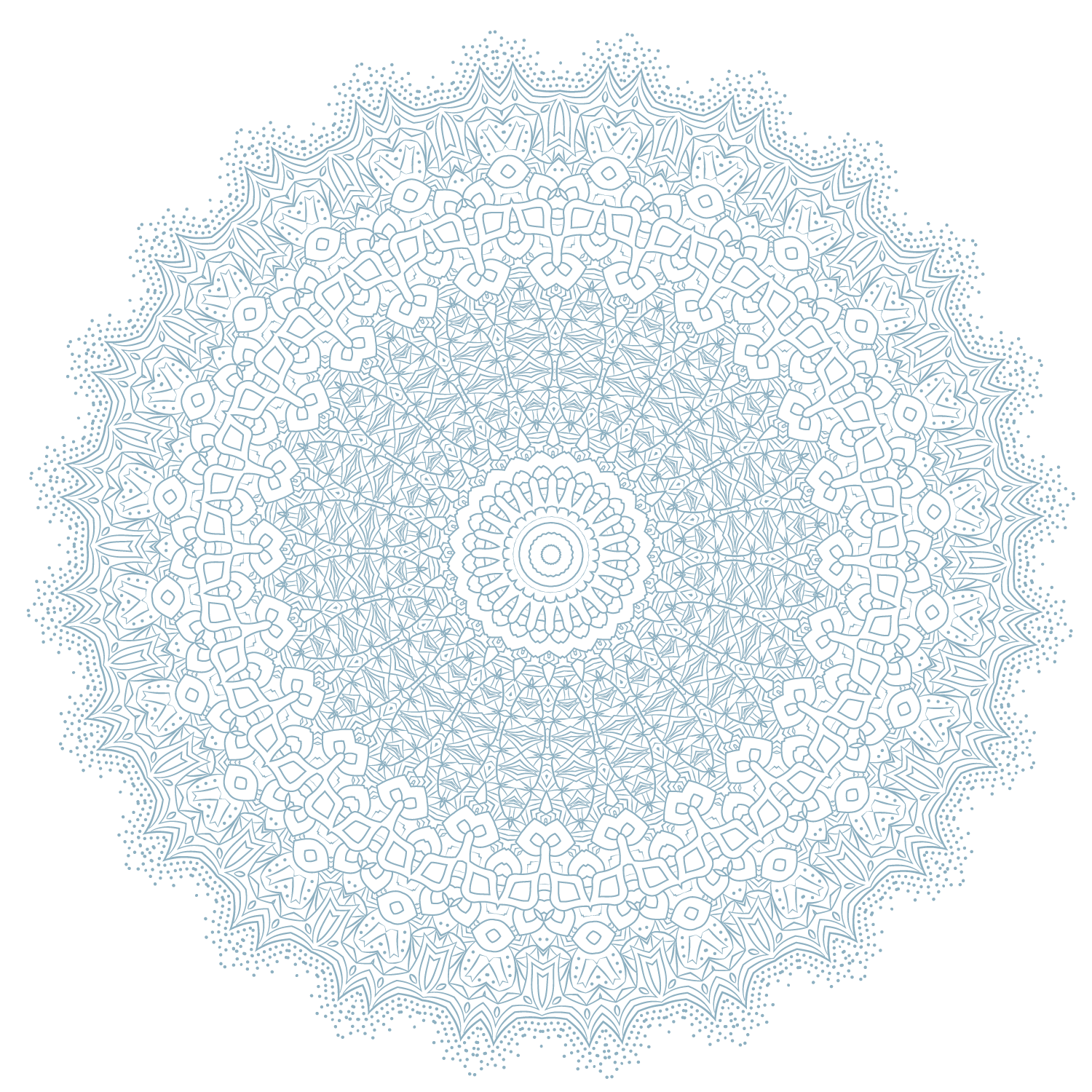 Mandala blau